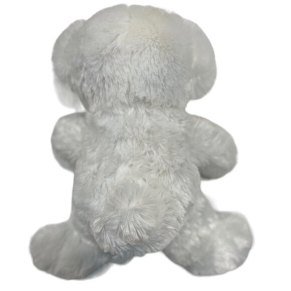 KELLYTOY 14" Plush Bear White Pink Heart Ribbon Cuddly Stuffed Animal Toy NEW - Picture 3 of 15